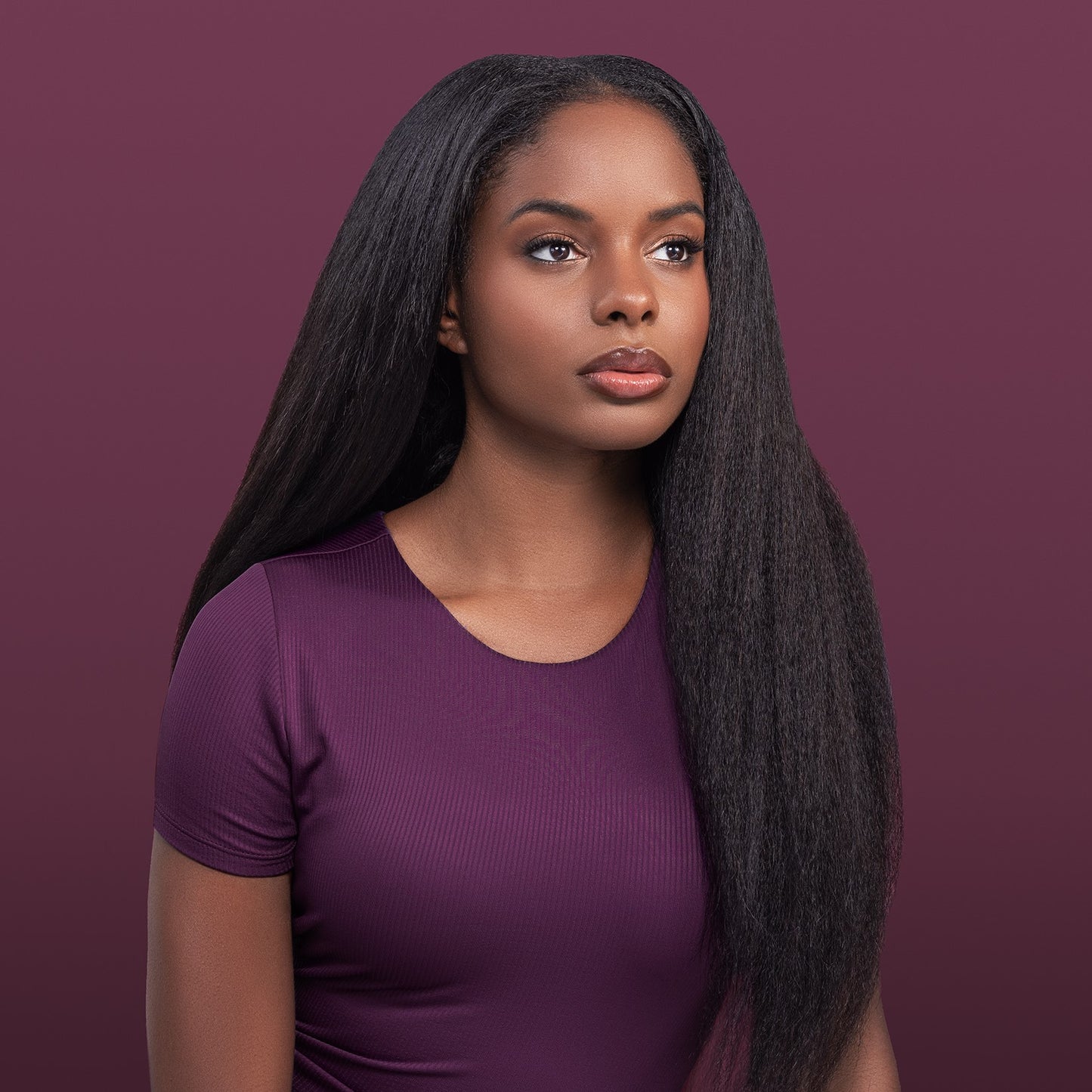 Rani U-Part Wig with a voluminous kinky blowout texture, perfect for creating full, natural-looking styles with ease.