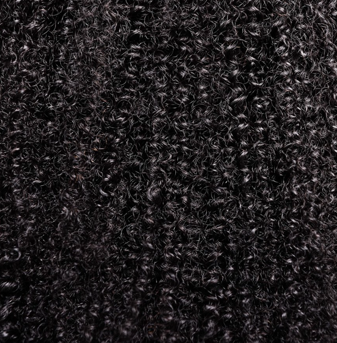 Close-up view of the Silva Bundle featuring a kinky-coily texture with bold and voluminous curls.